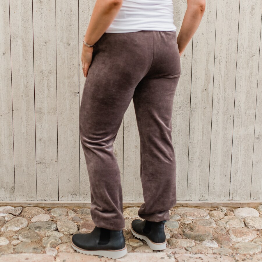 Rejoice velour pants - falcon brown