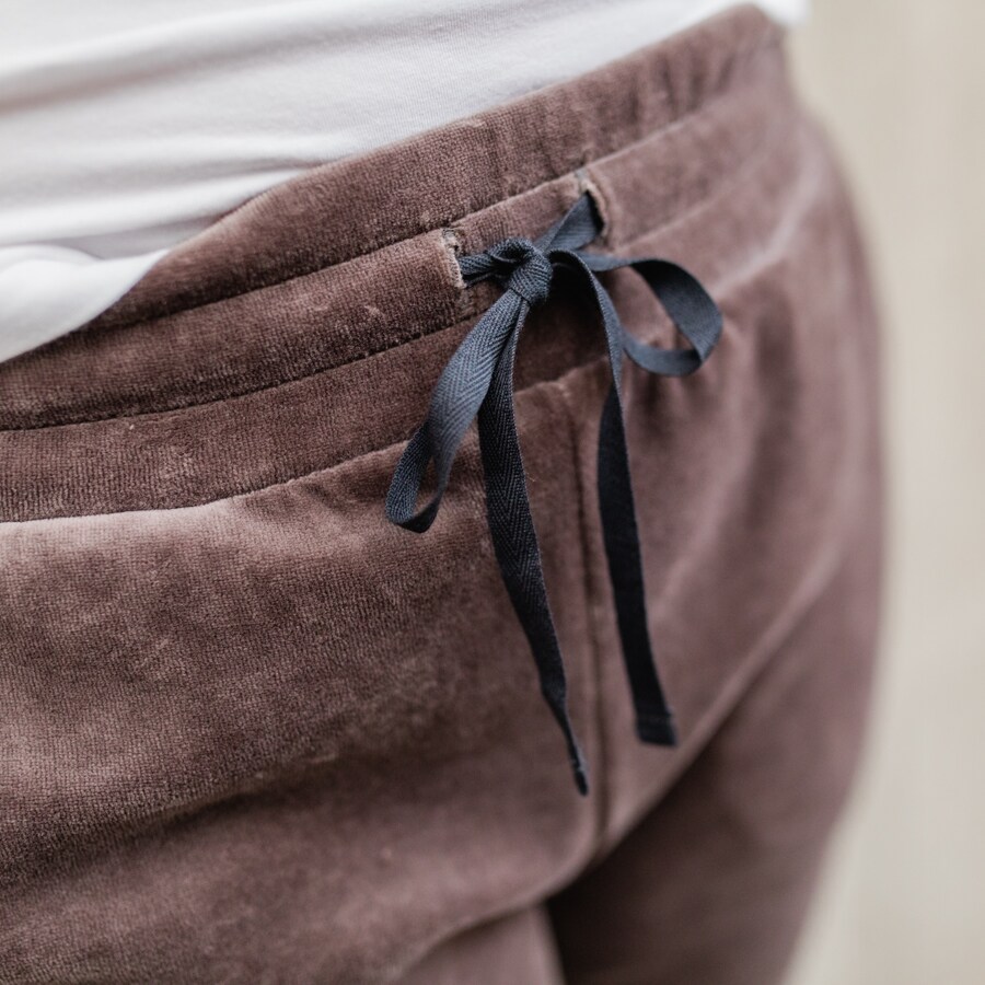 Rejoice velour pants - falcon brown