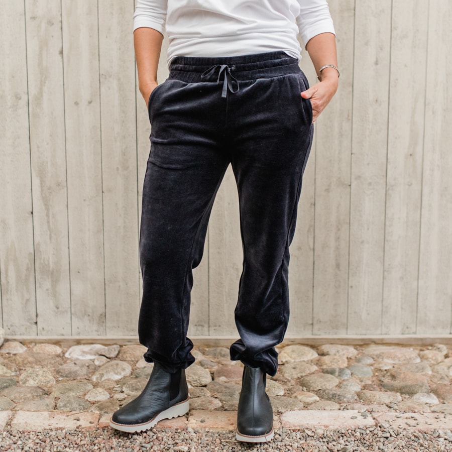 Rejoice velour pants - dusk grey