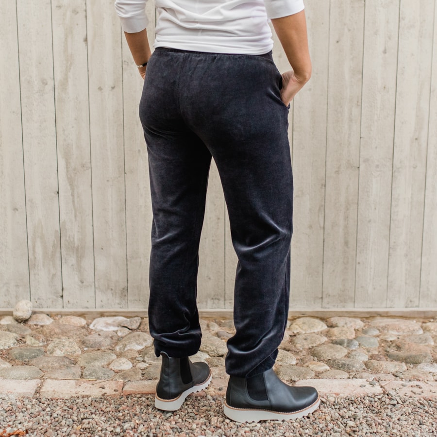 Rejoice velour pants - dusk grey