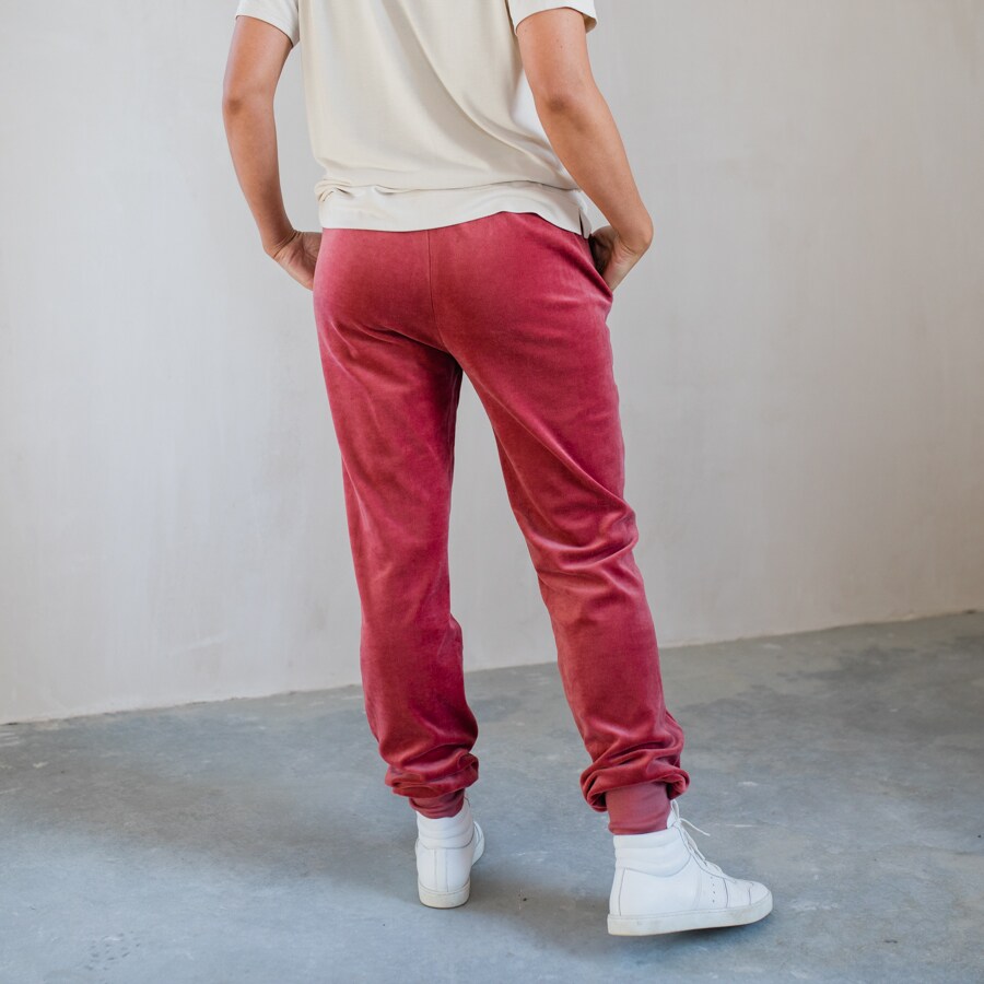 Rejoice velour pants - camelia pink