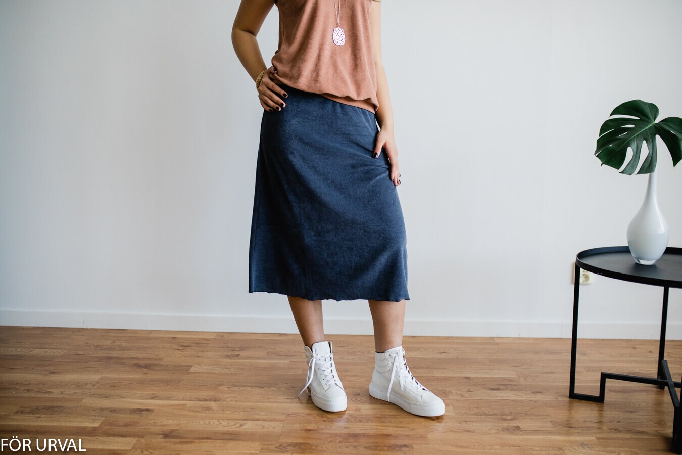Mira terry skirt - dark grey