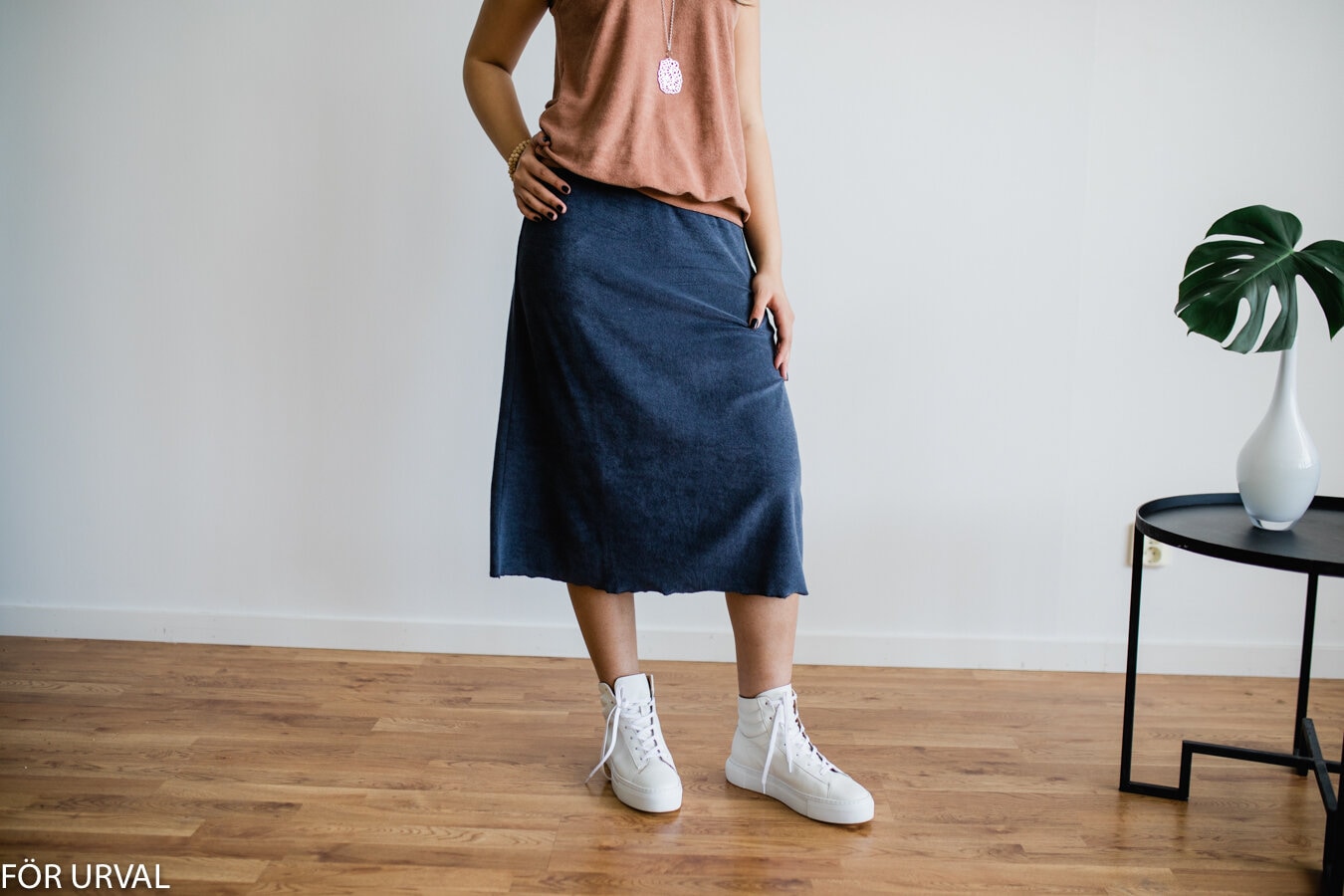 Mira terry skirt - dark grey