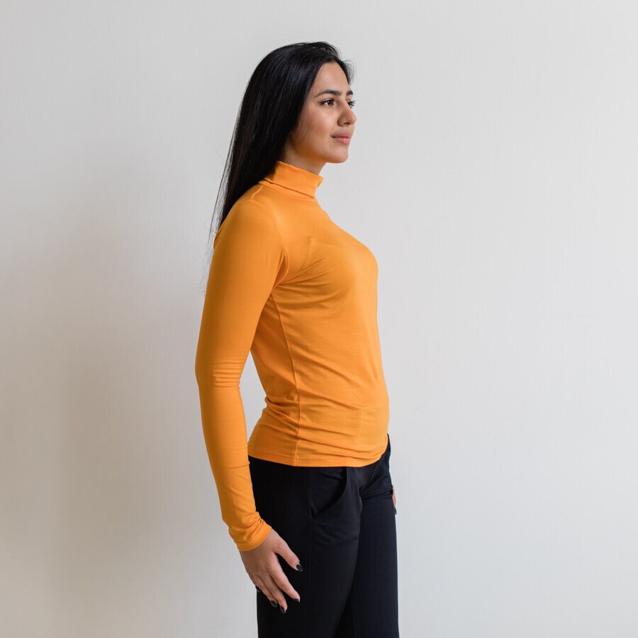 Hey Jude top - warm orange