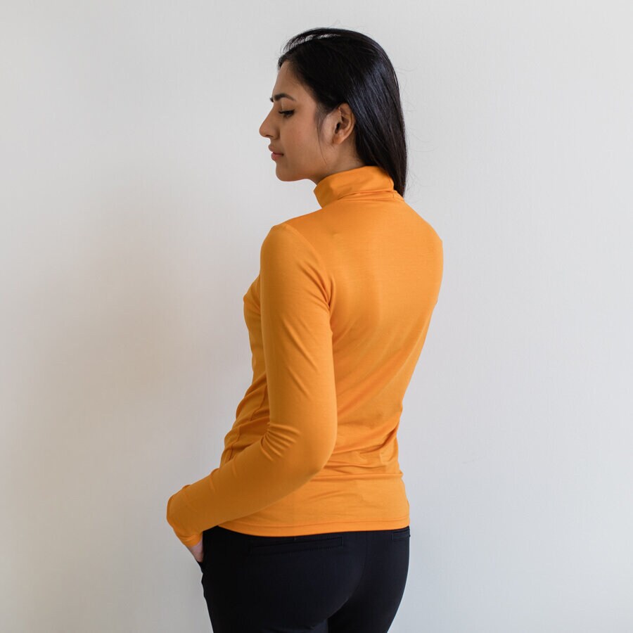 Hey Jude top - warm orange