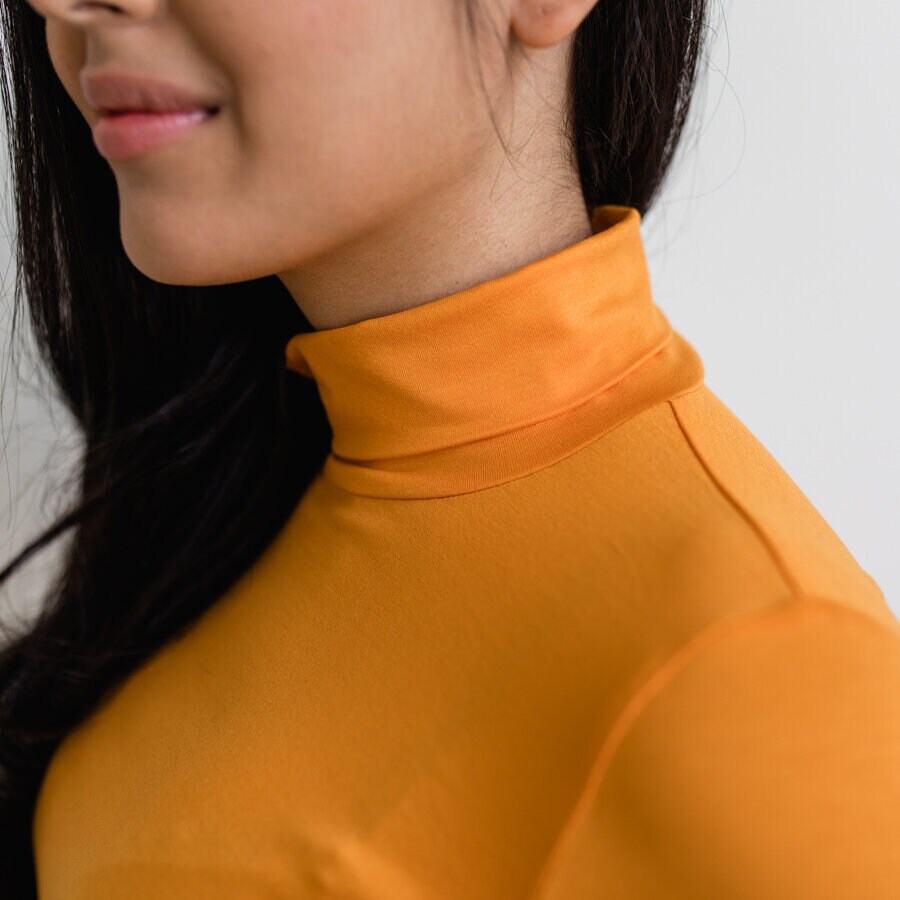 Hey Jude top - warm orange