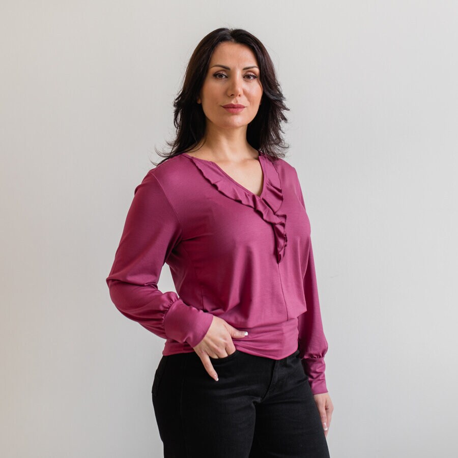 Syrup top - violet rose