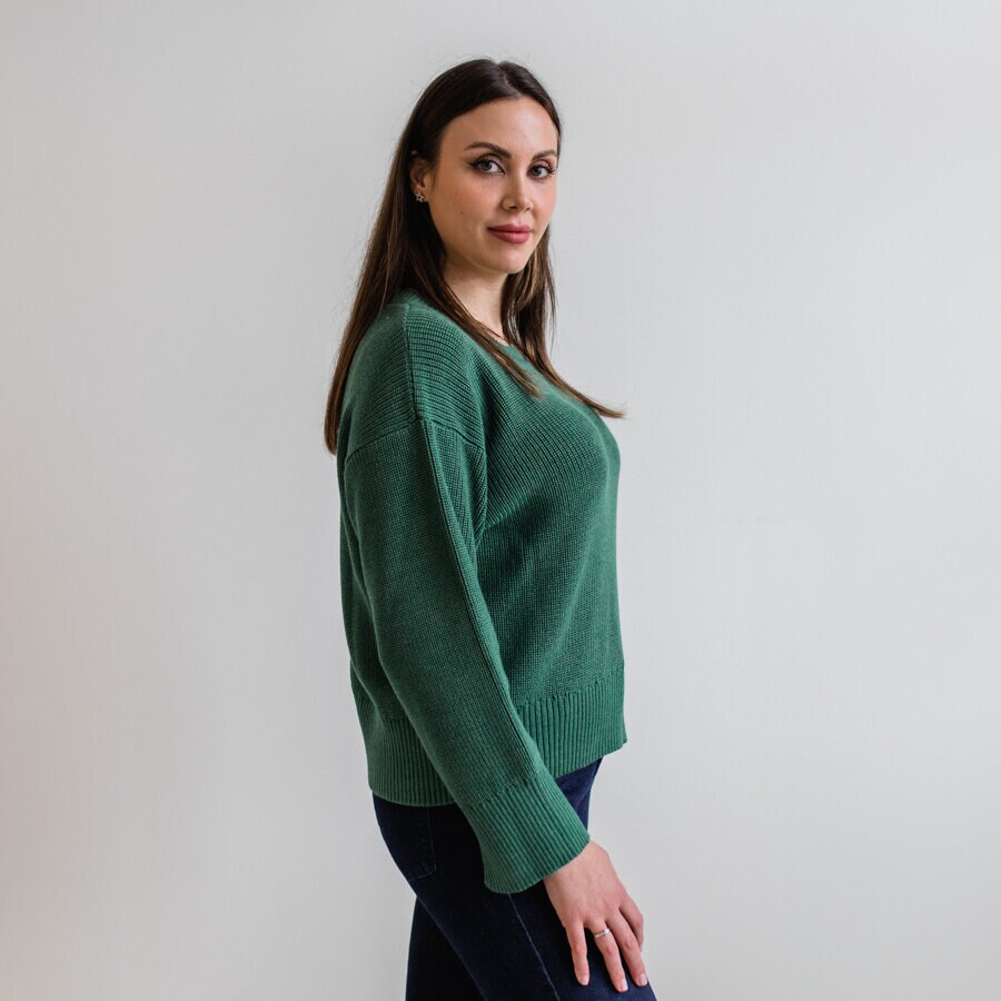 Rebecka knitted - green frost