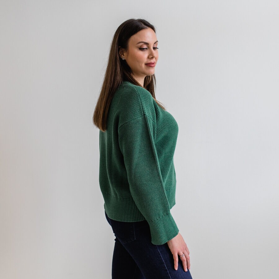 Rebecka knitted - green frost
