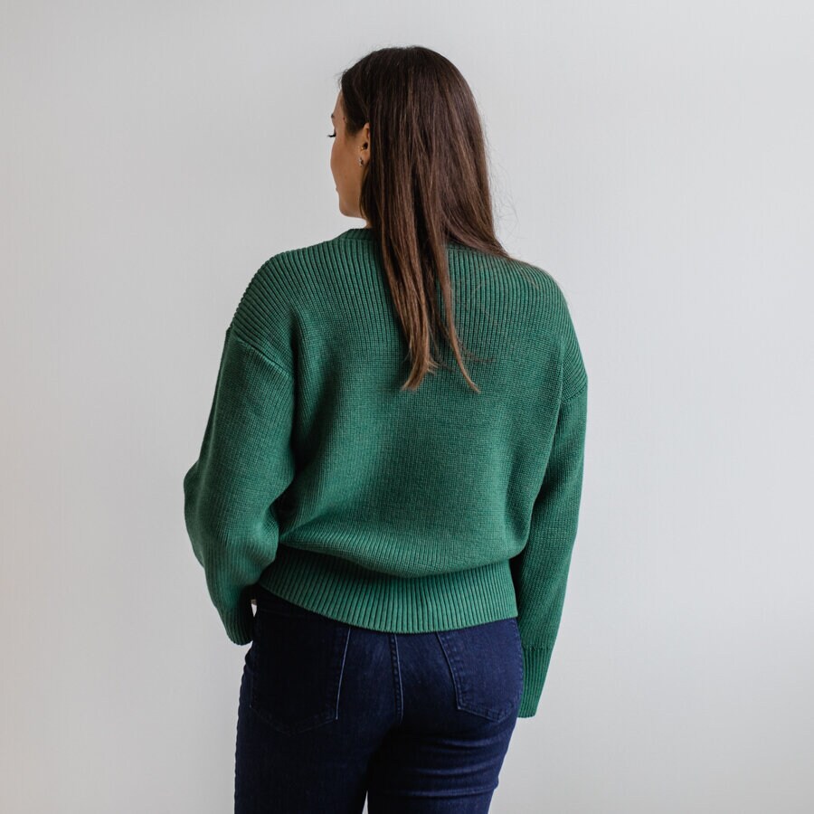 Rebecka knitted - green frost