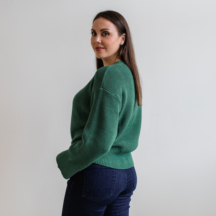 Rebecka knitted - green frost