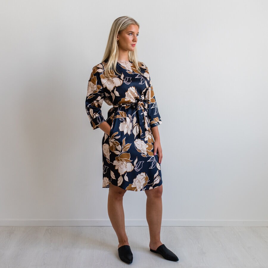 Sophia dress - garden night blue