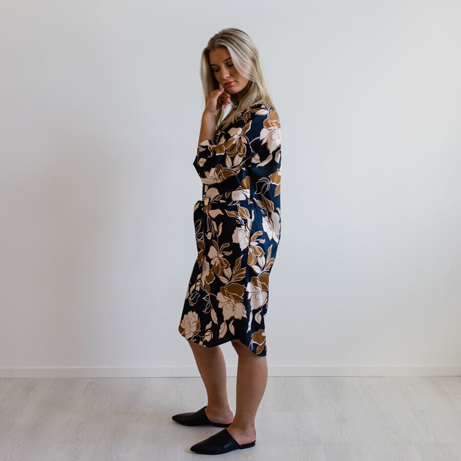 Sophia dress - garden night blue