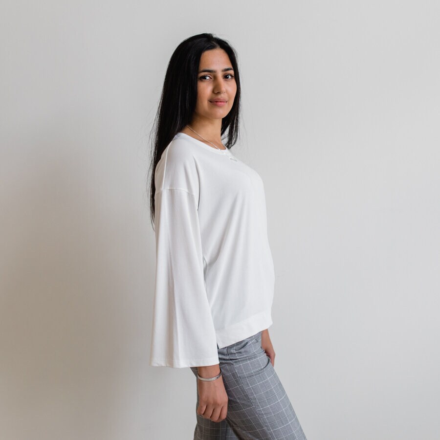 Shallow blouse - soft white