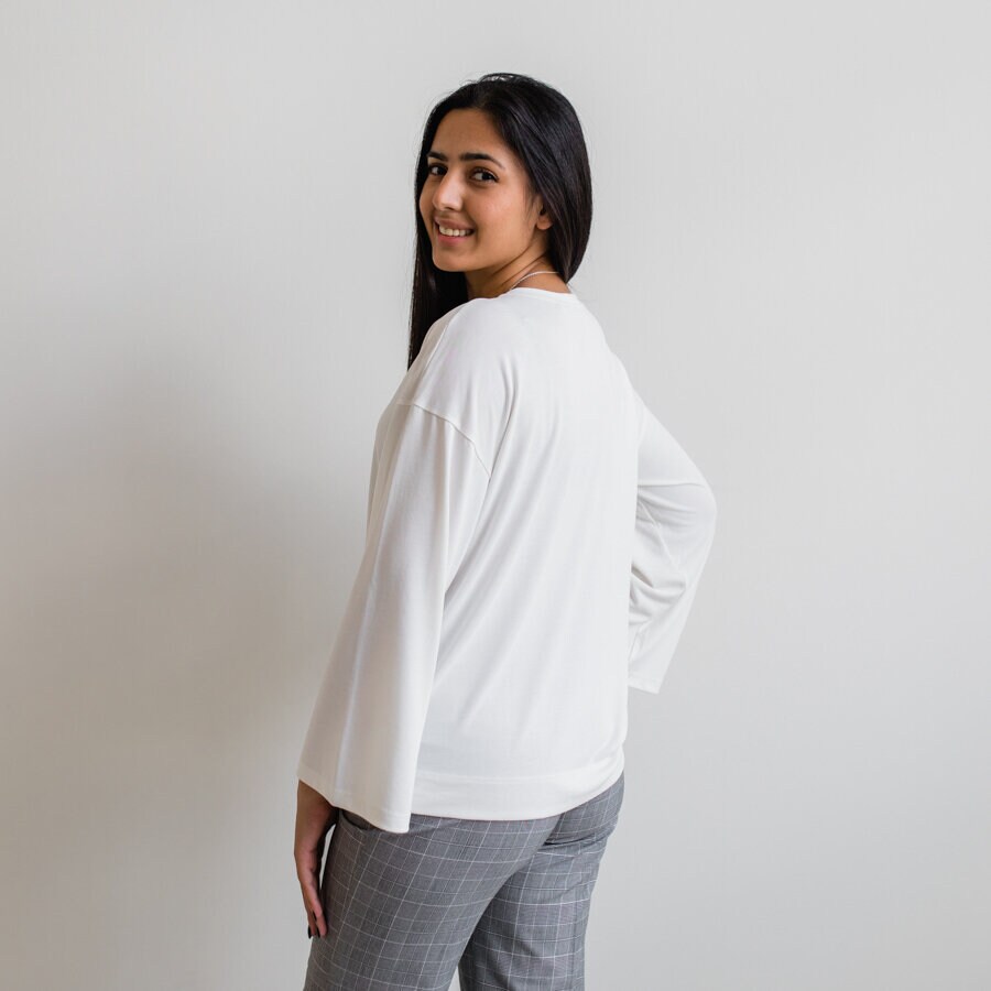Shallow blouse - soft white