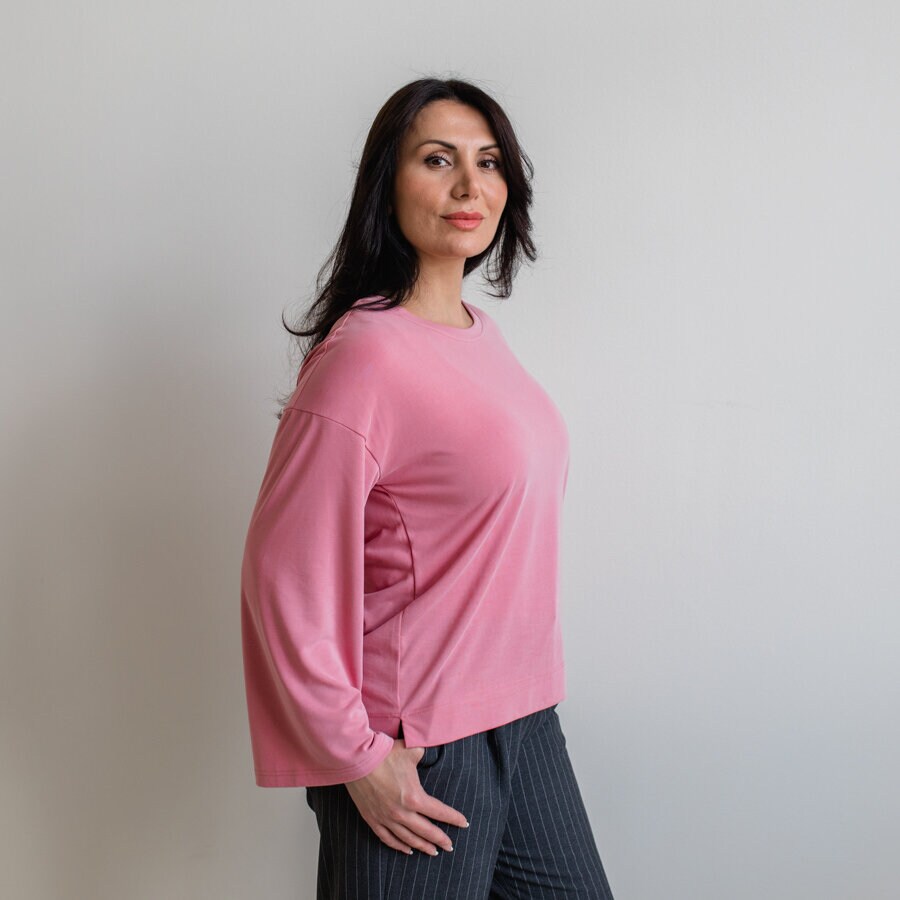 Shallow blouse - spring rouge
