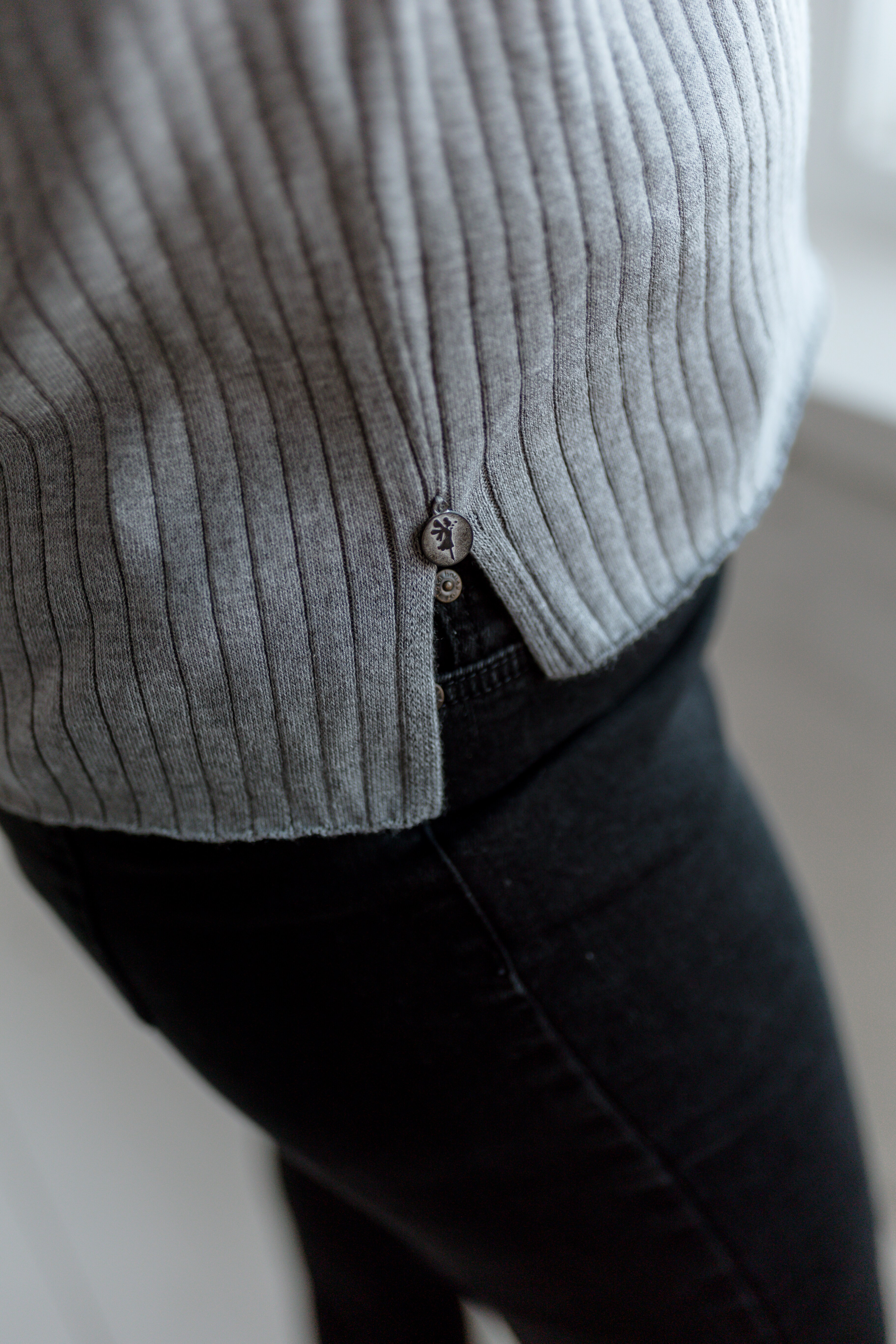 Tube sweater - grey melange