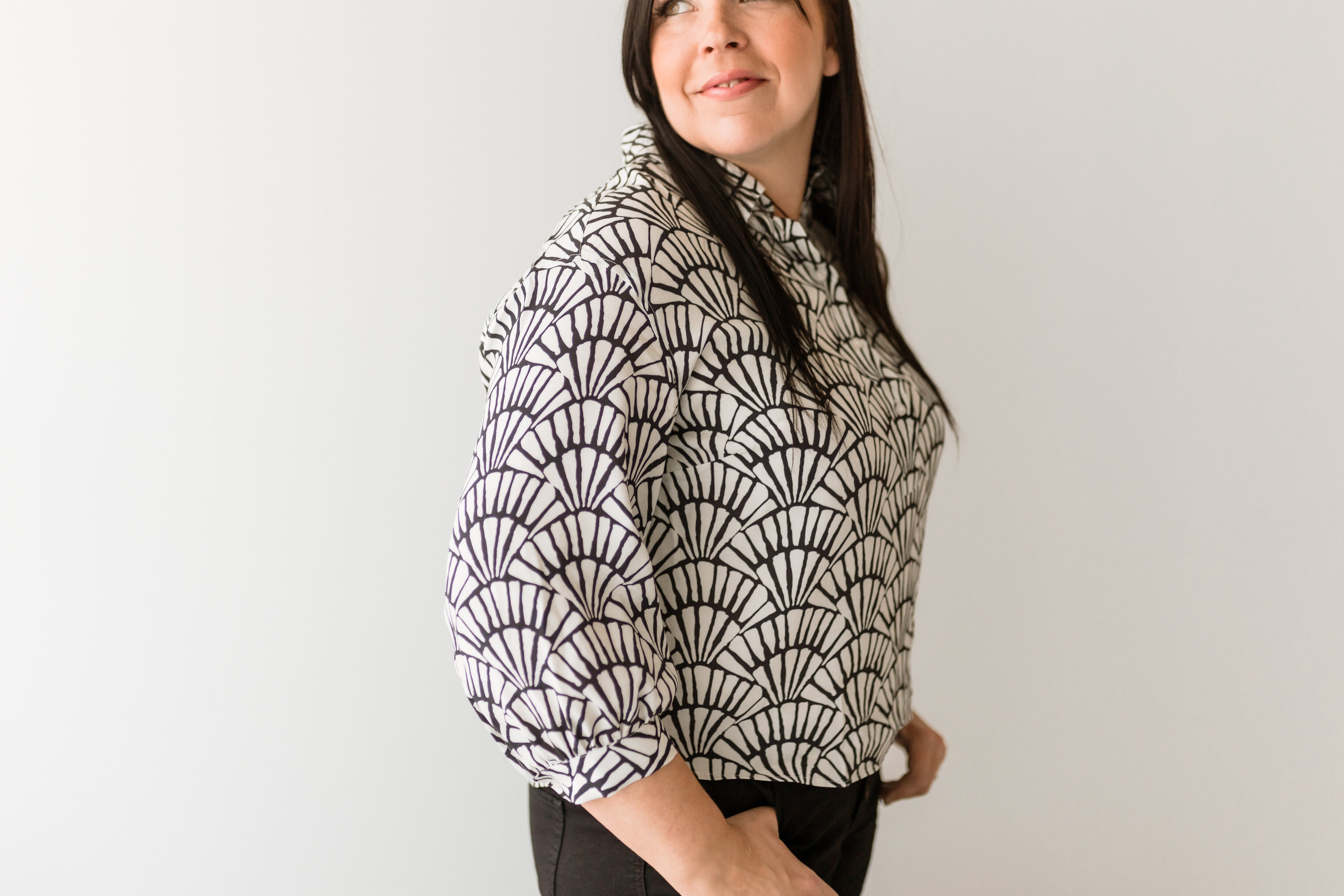 Aurora blouse - shell black