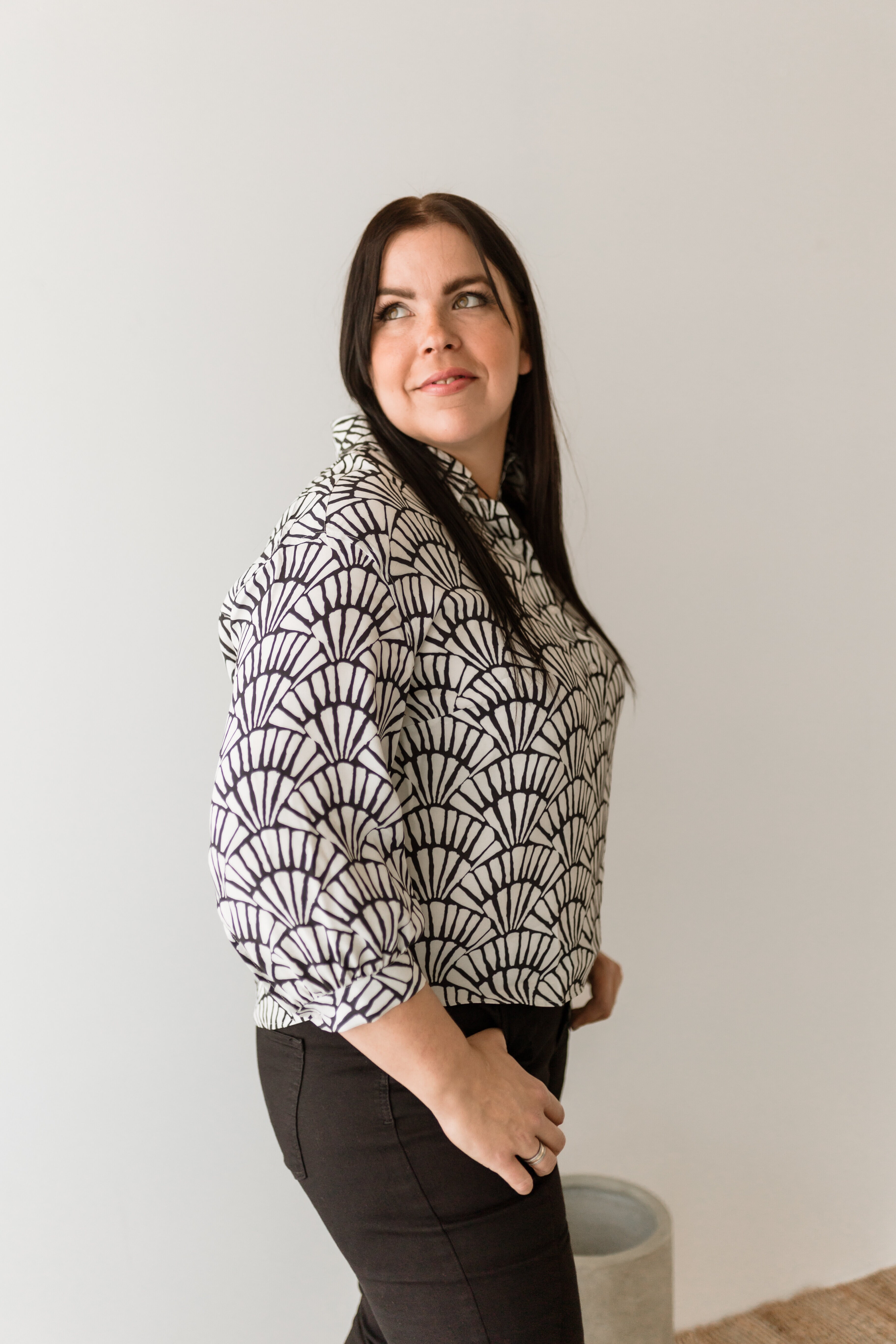 Aurora blouse - shell black