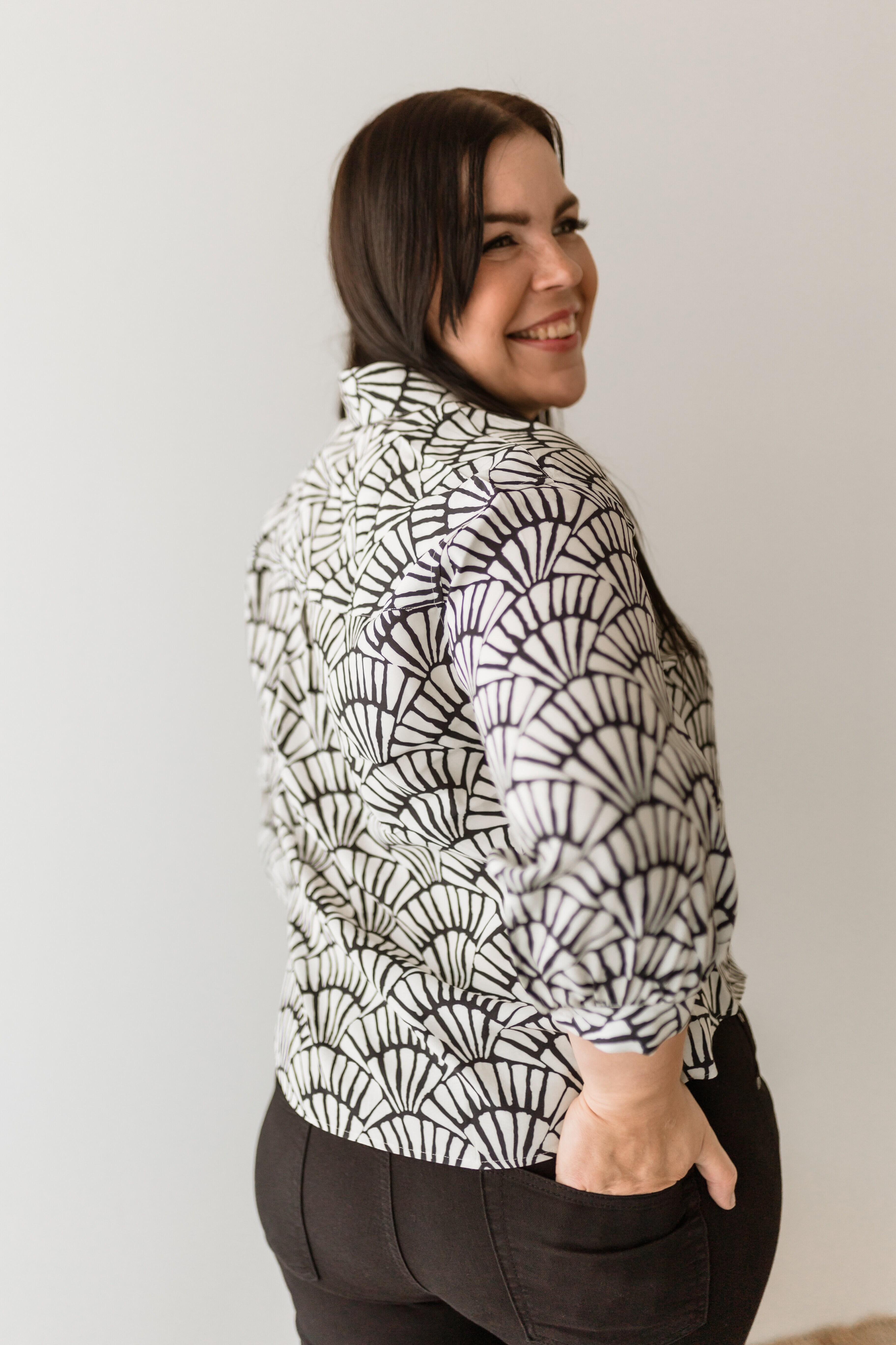 Aurora blouse - shell black