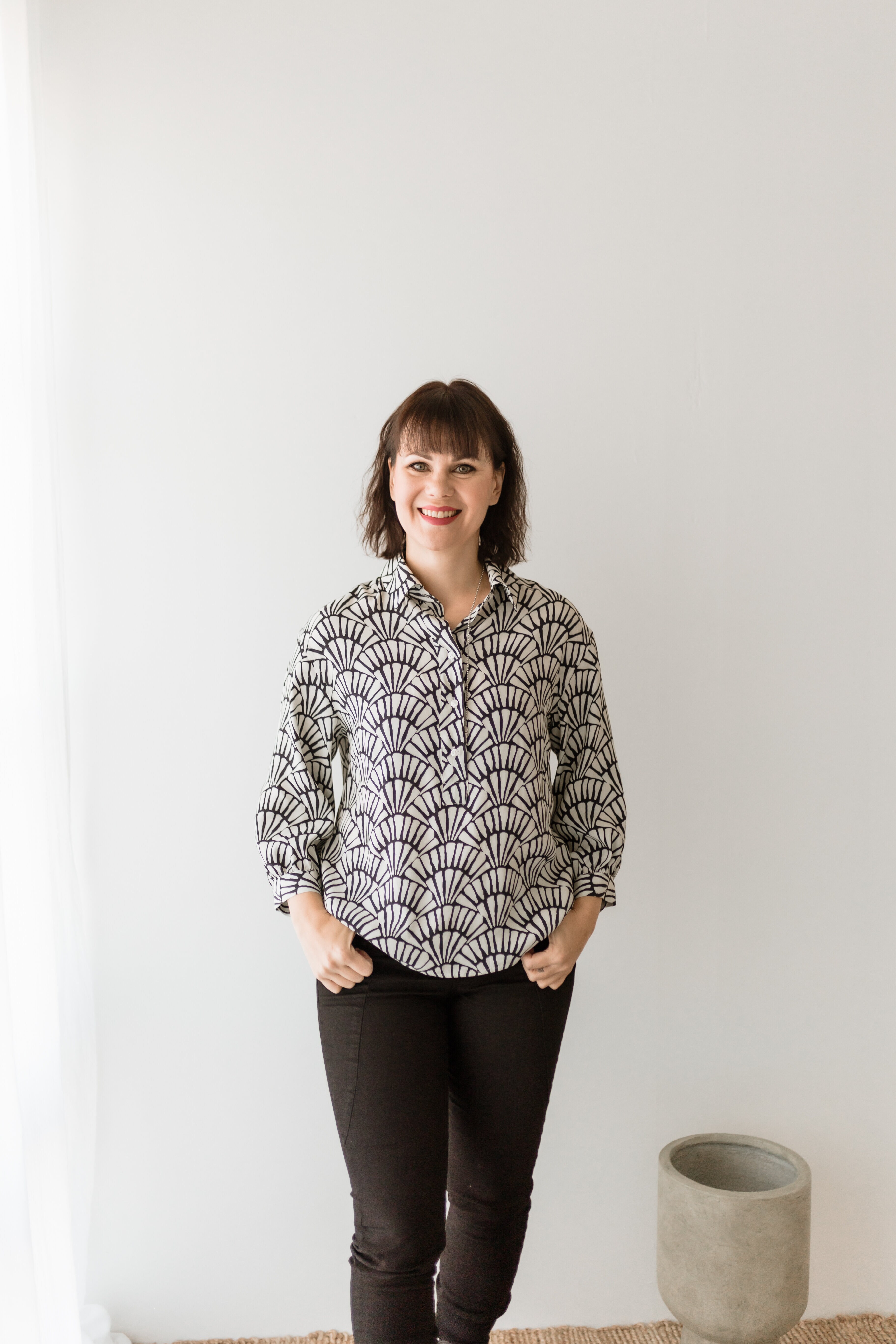 Aurora blouse - shell black