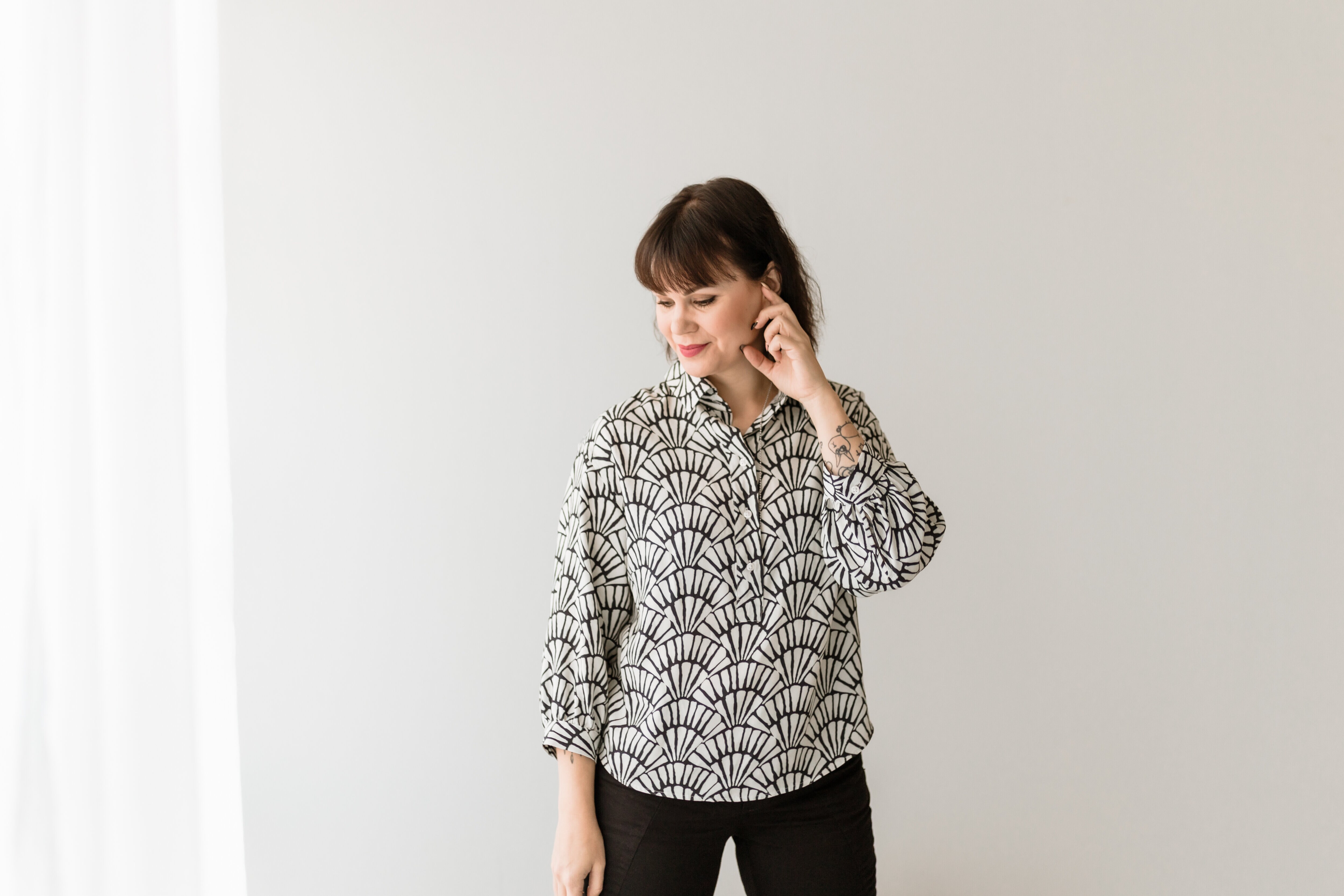 Aurora blouse - shell black