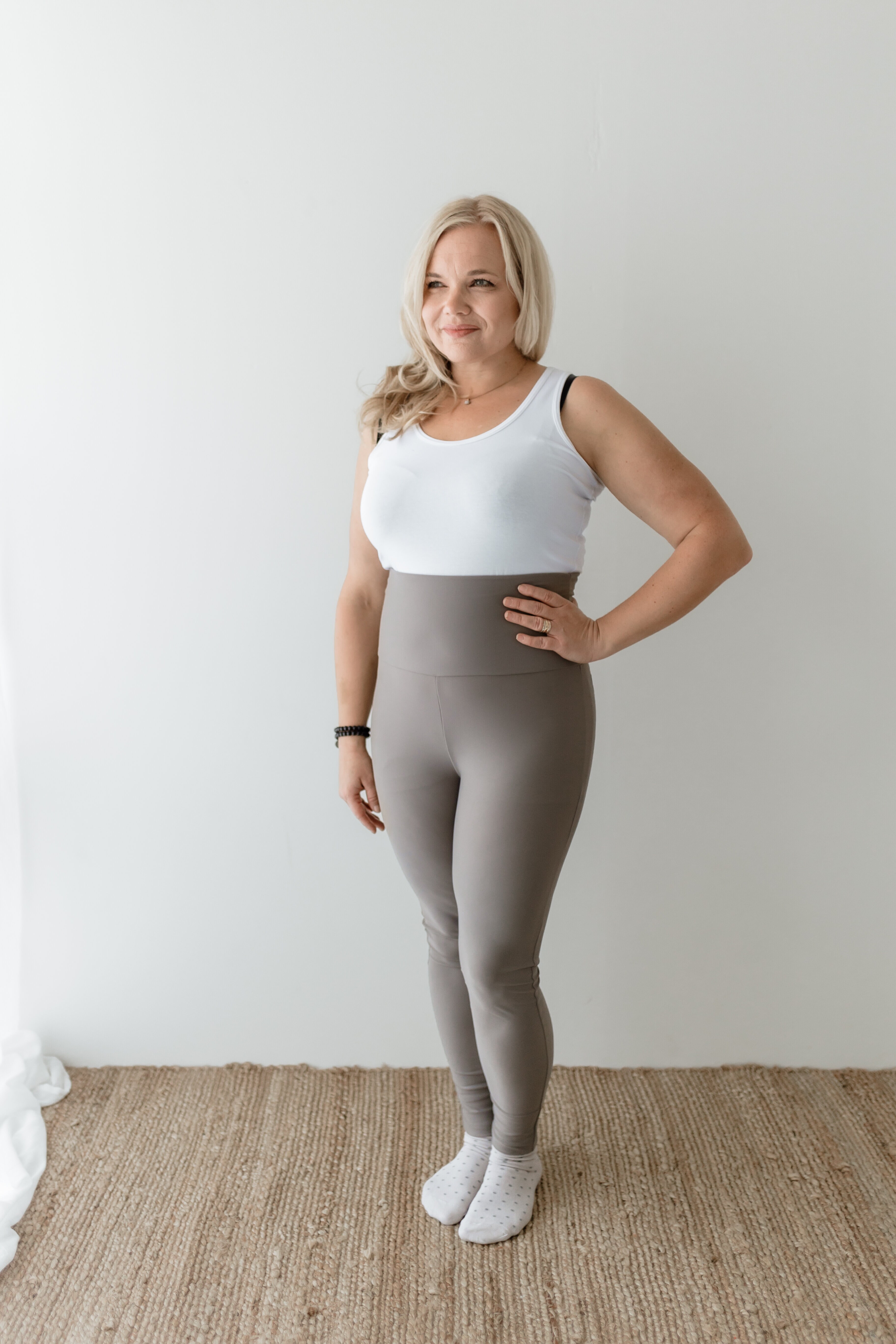 Ice leggings - stone grey