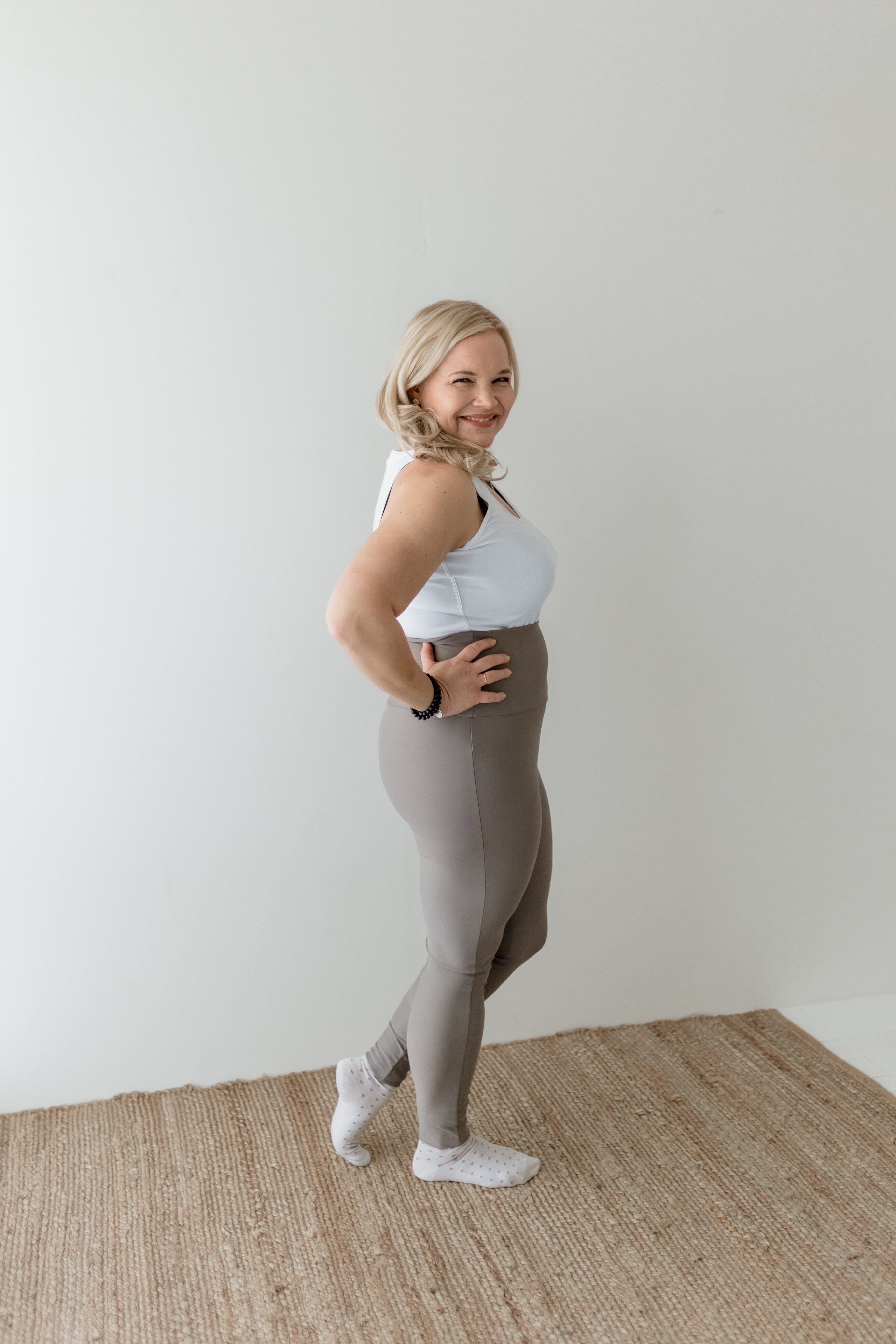 Ice leggings - stone grey