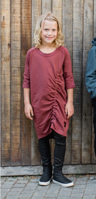 Fog dress - plum red