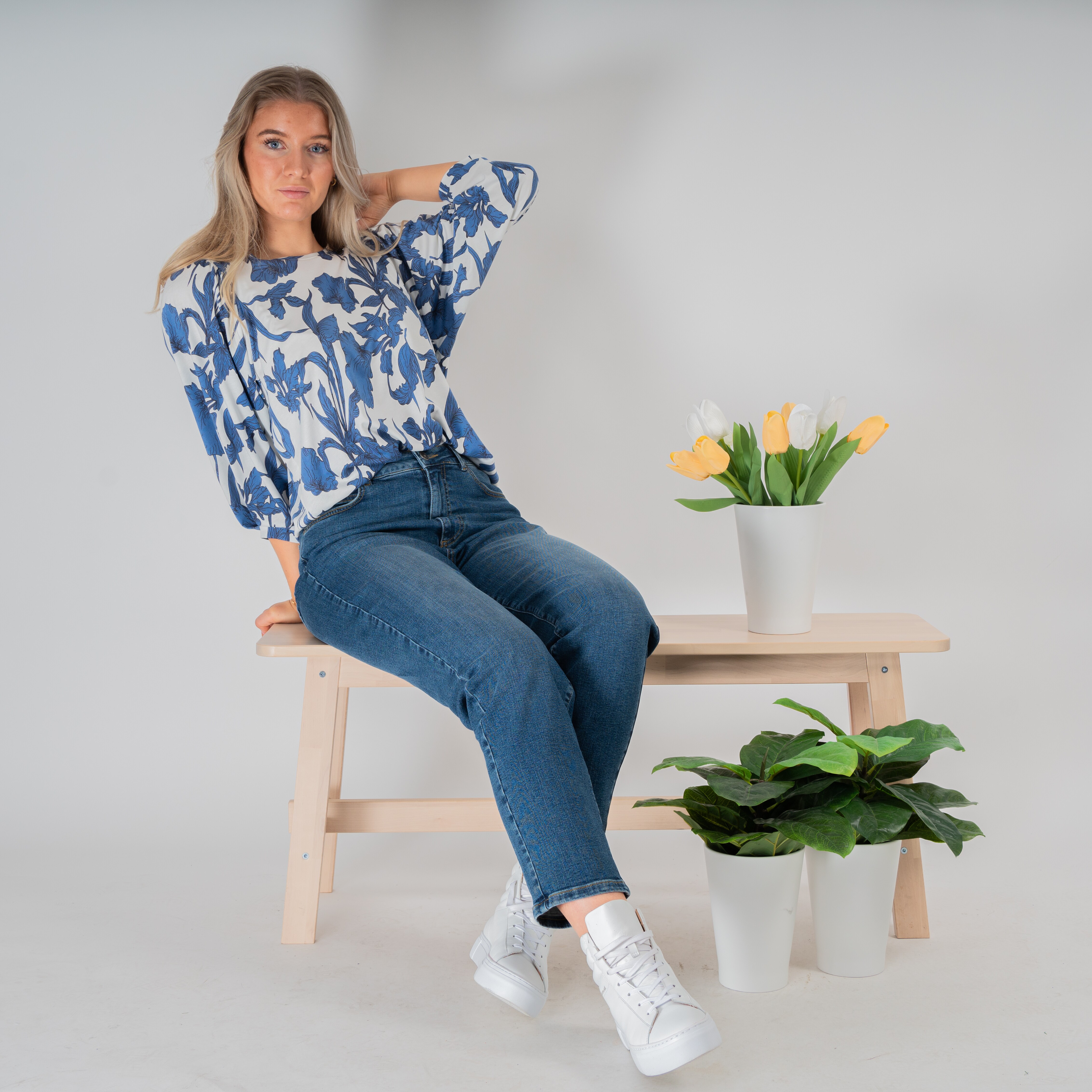Aimable blouse - beauty soft white
